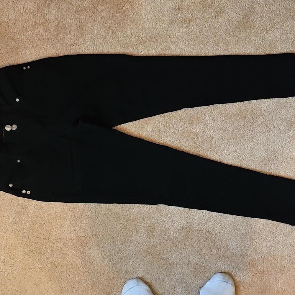 Sabrina Lauren  Black  Mid Rise Stetch Jeans  Size 10 - Picture 2 of 7